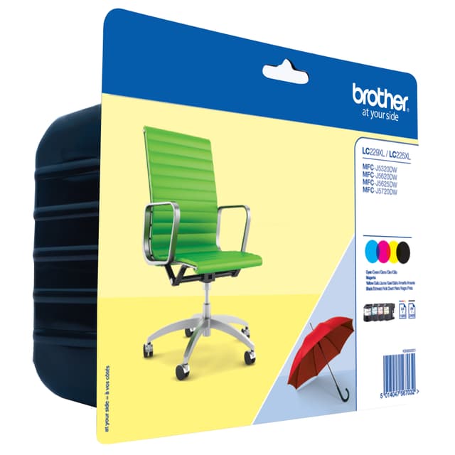 Brother LC-229XLVAL Cyan Magenta Gul