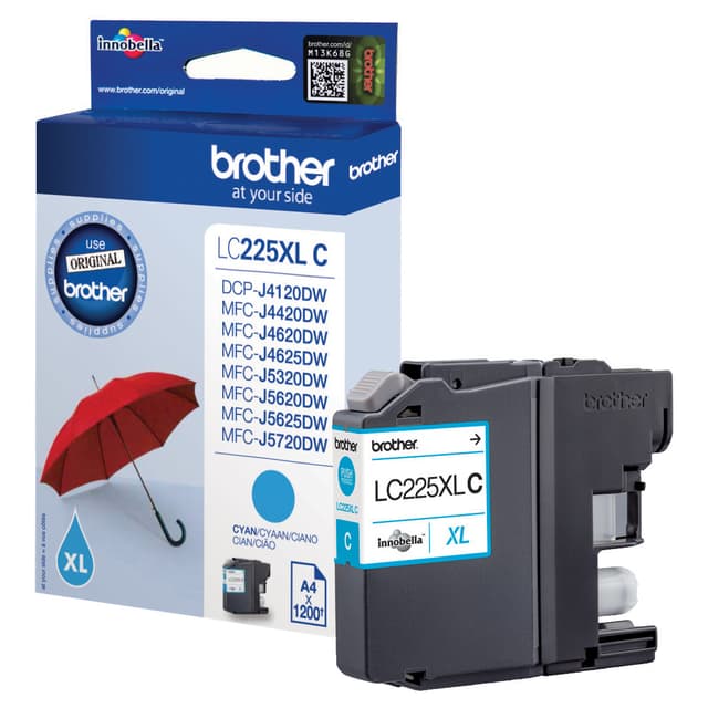 Brother blekkpatron LC-225XLC XL Cyan