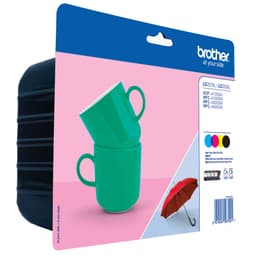 Brother blekkpatroner LC-227XLVAL Cyan Magenta Gul Sort