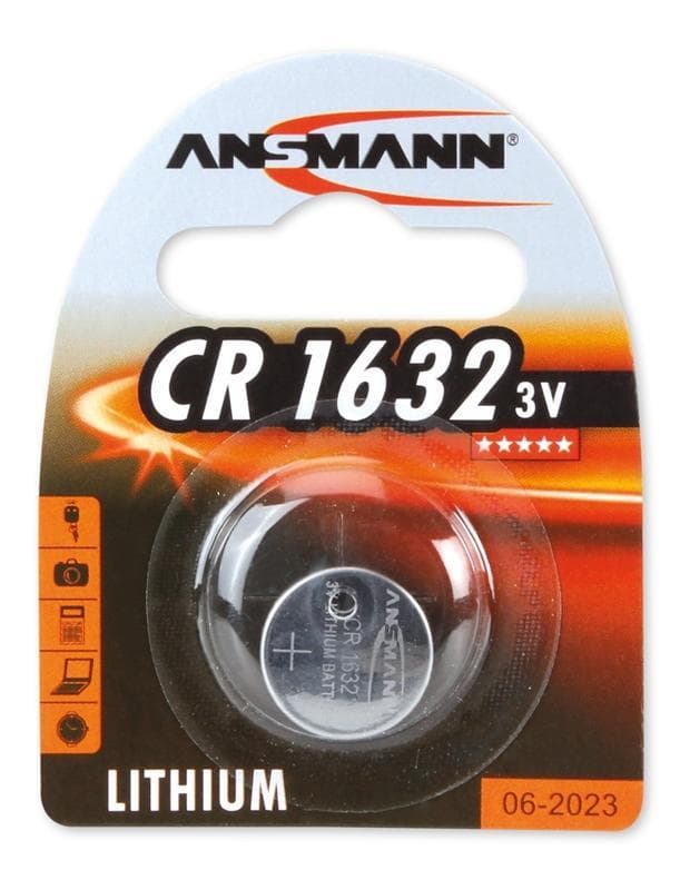 Ansmann CR1632 Lithium batteri, knappcelle, 3V