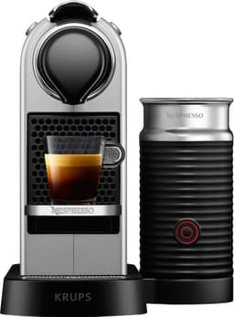 NESPRESSO® CitiZ And Milk kaffemaskin av Krups, Silver