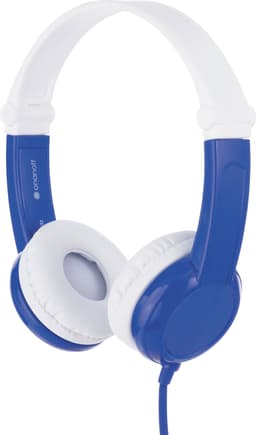 BuddyPhones Connect on-ear hörlurar (blå)
