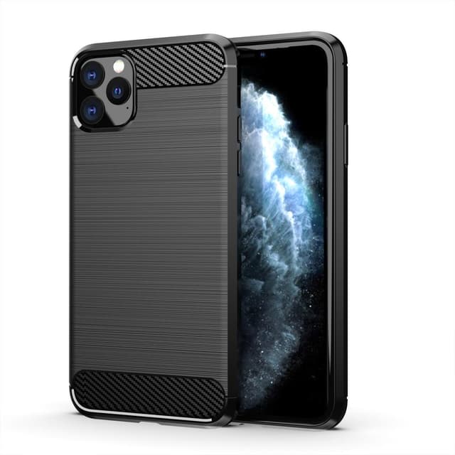SKALO iPhone 11 Pro Armor Carbon Stöttåligt TPU-skal - Svart
