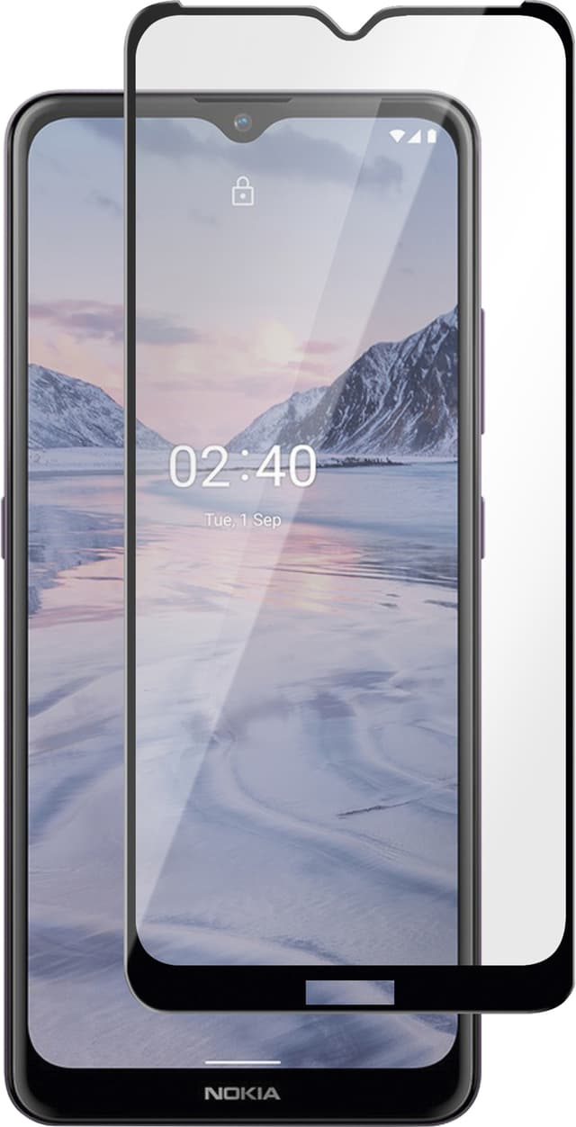 Panzer Full-Fit Nokia 2.4 skjermbeskytter (sort)