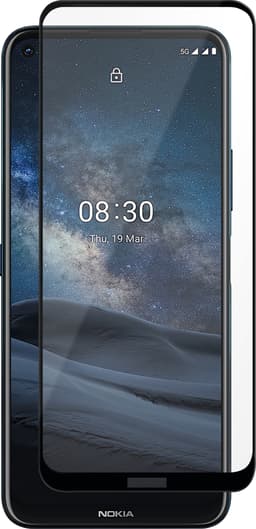 Panzer Full-Fit Nokia 8.3 skärmskydd (svart)