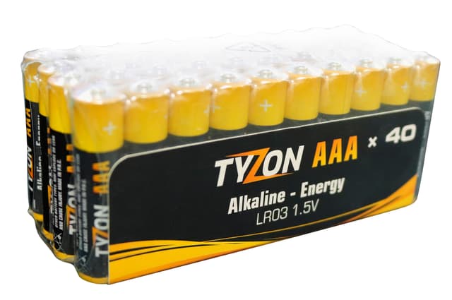 1,5 V AAA-alkalinebatterier, 40 st.