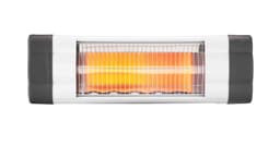 Terrassvärmare - för vägg - 1500 W (svart glas)
