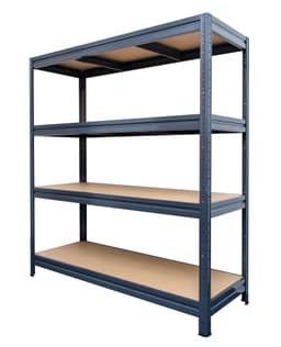 Stålhylla 4 hyllplan - 600 kg. per hyllplan