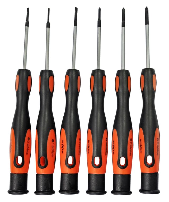 Set med precisionsskruvdragare - 6 delar