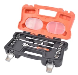Hylsenøkkelsett 1/4'' - 16 deler