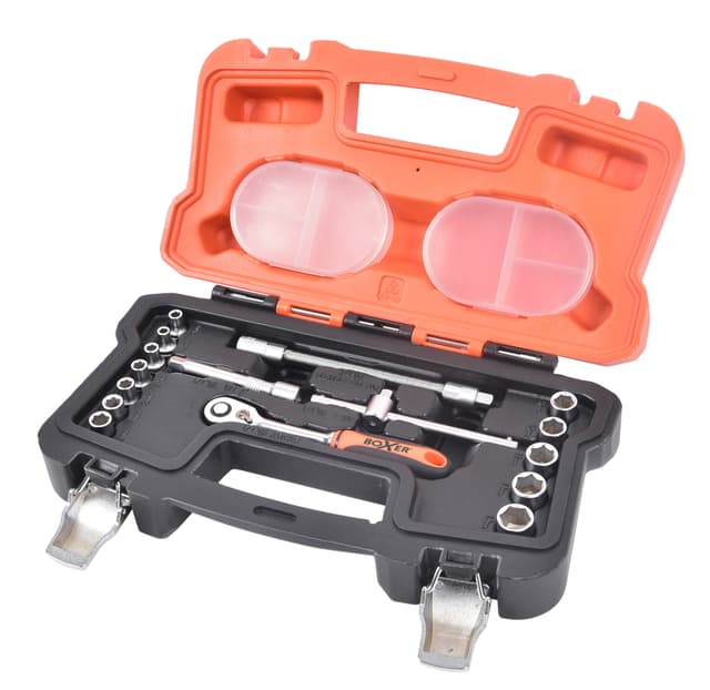 Hylsnyckelsats 1/4"-16 delar