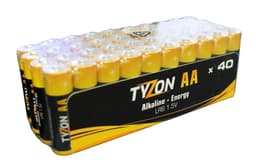 1,5 V AA-alkalinebatterier, 40 st.