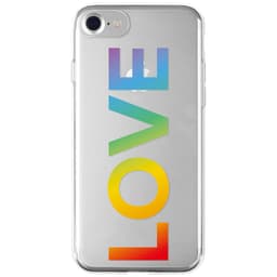 La Vie iPhone 6/6S/7/8 mykt deksel (rainbow love-tekst)