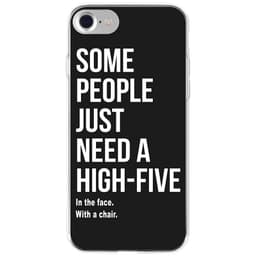 La Vie iPhone 6/7/8/SE Gen. 2 mykt deksel (high five-tekst)