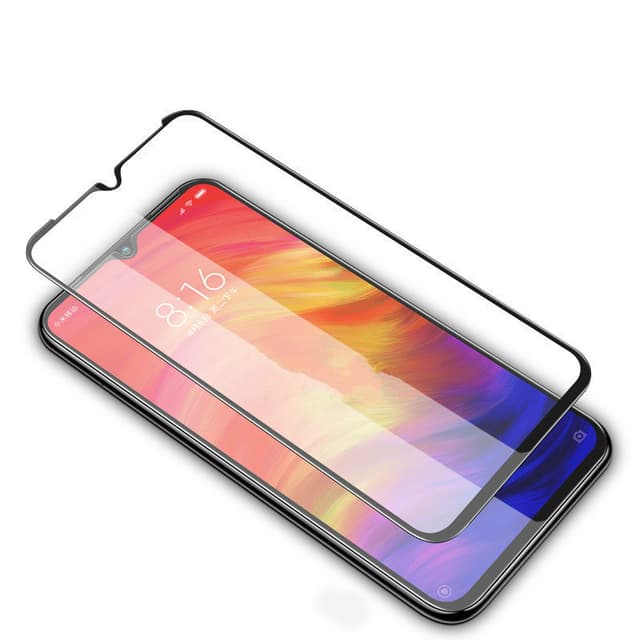 Heltäckande Härdat Glas till Xiaomi Redmi Note 7 - Svart - Svart