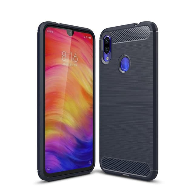 Stöttåligt Armor Carbon TPU-skal Xiaomi Redmi Note 7 - Blå