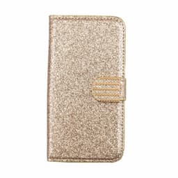 Glitter design Plånboksfodral till iPhone 7/8 - Guld