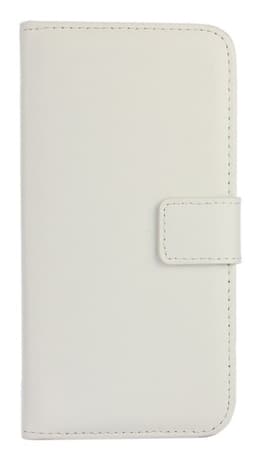 SKALO Samsung S8 Flip Cover m. Pung i Ægte Læder - Hvid