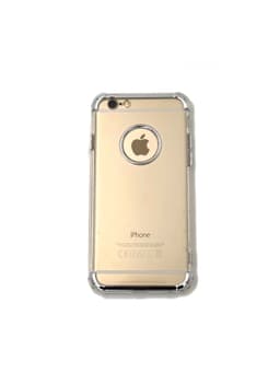 Extra tåligt design silikonskal | färgade kanter iPhone 8 - Silver