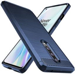 Stöttåligt Armor Carbon TPU-skal Oneplus 8 - Blå