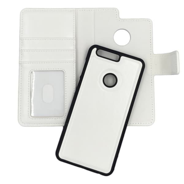 Magnetskal/plånbok ""2 i 1"" Huawei Honor 8 - Vit