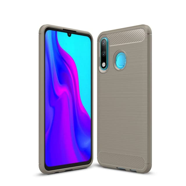Stöttåligt Armor Carbon TPU-skal Huawei P30 Lite - Grå