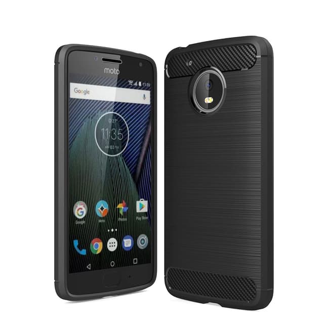 Stöttåligt Armor Carbon TPU-skal Moto G5 Plus - Svart