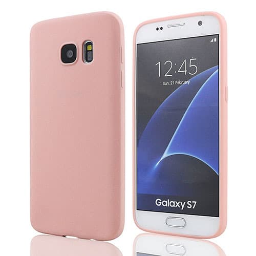 SKALO Samsung S7 Ultraohut TPU-kuori - Pinkki