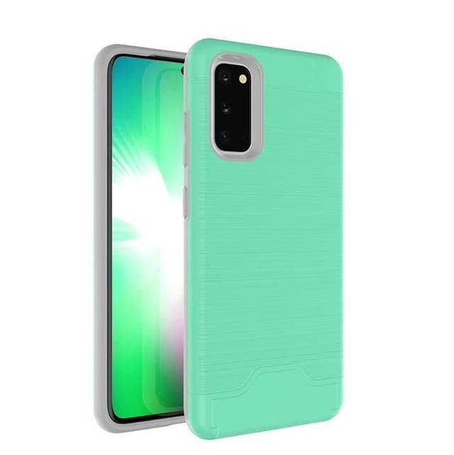 Samsung S20 Plus | Armor skal | Korthållare - Turkos