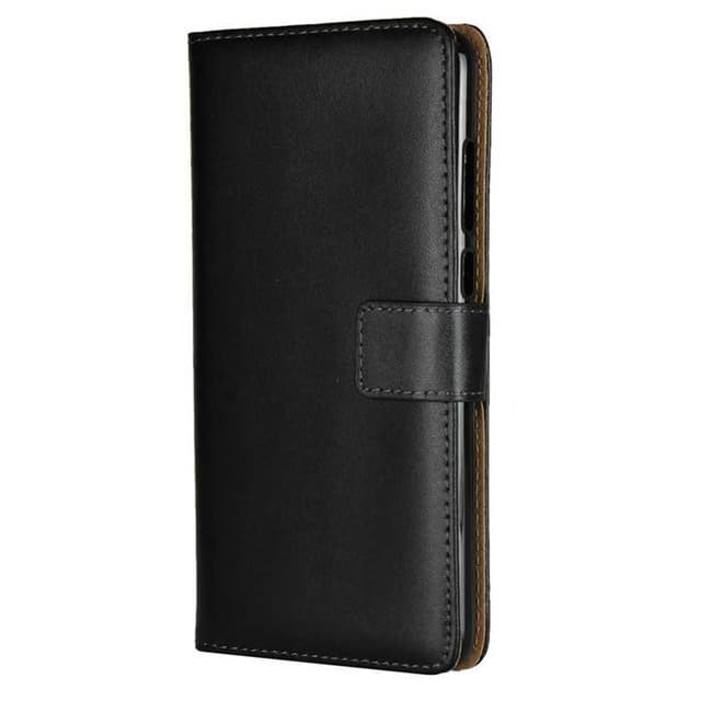 SKALO iPhone 11 Pro Max Plånboksfodral Äkta Skinn - Svart