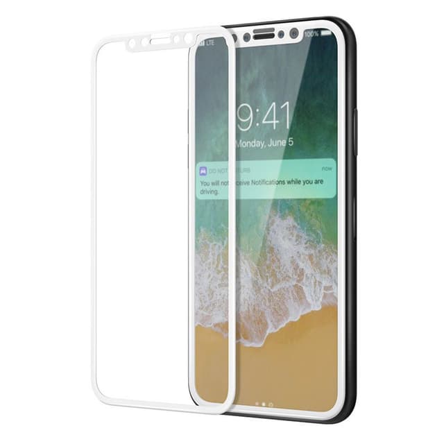 SKALO iPhone 11 Pro FULL-FIT Hærdet Glas Skærmbeskyttelse - Hvid