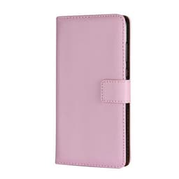 Plånboksfodral Äkta Huawei P30 Lite - Ljusrosa