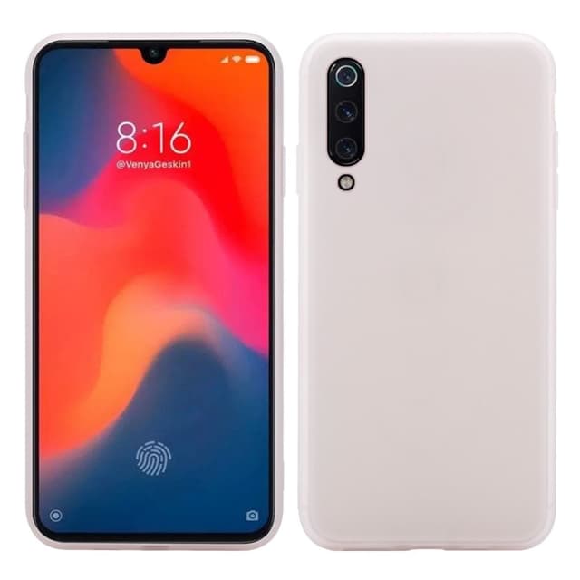 Xiaomi Mi 9 Ultratunn Silikonskal - Vit