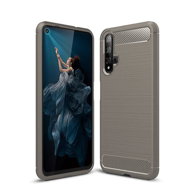 Stöttåligt Armor Carbon TPU-skal Huawei Nova 5T - Grå