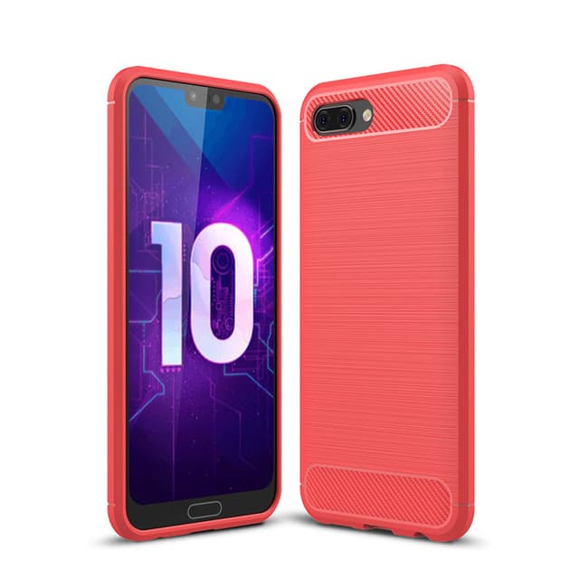 Stöttåligt Armor Carbon TPU-skal Honor 10 - Röd