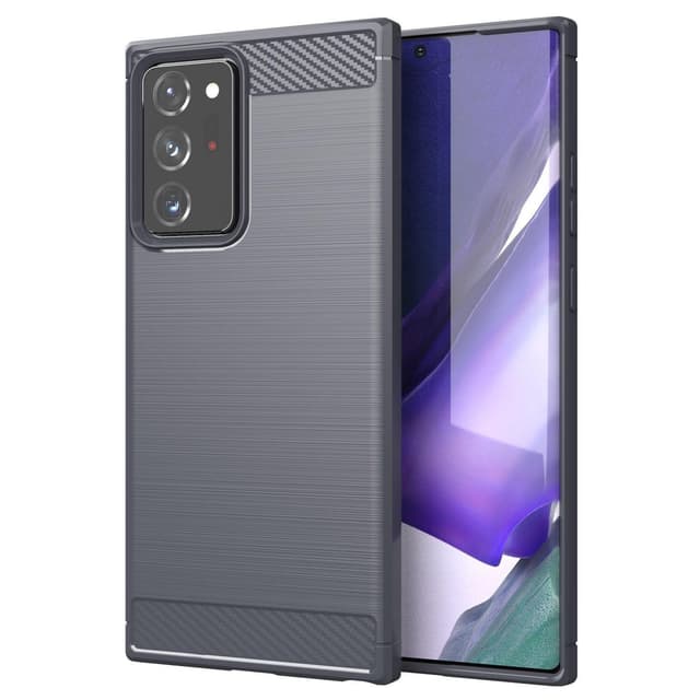 Stöttåligt Armor Carbon TPU-skal Samsung Note 20 Ultra - Grå