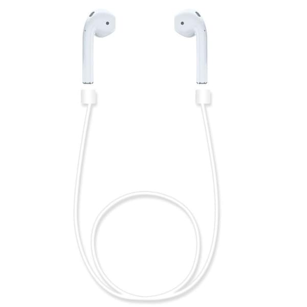 SKALO AirPods Anti-Tapp-snöre i silikon - Vit