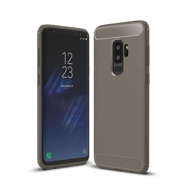 SKALO Samsung S9 Plus Armor Carbon Stødsikker TPU-cover - Grå
