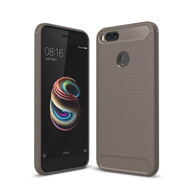Stöttåligt Armor Carbon TPU-skal Xiaomi Mi A1 - Grå