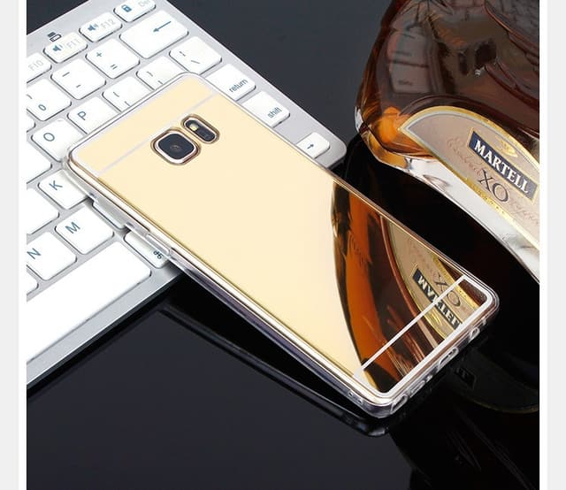 Spegelskal Samsung S7 - Guld