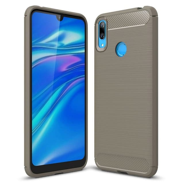 Stöttåligt Armor Carbon TPU-skal Huawei Y6 2019 - Grå