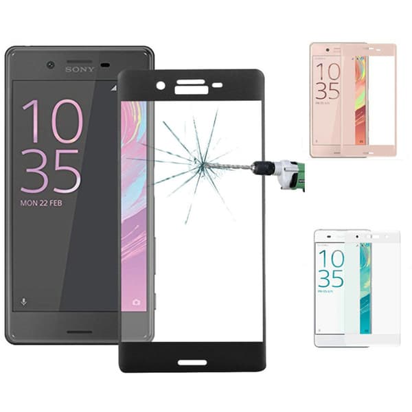 Heltäckande Härdat Glas till SONY Xperia X - Rosa