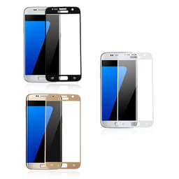 Heltäckande Härdat Glas till Samsung S7 - Vit