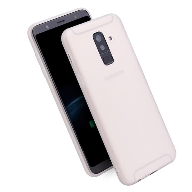 Samsung A6 PLUS 2018 Ultratunn Silikonskal - Vit