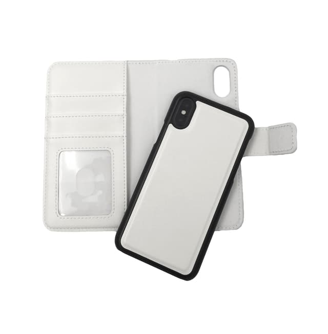 Magnetskal/plånbok ""2 i 1"" iPhone X/XS - Vit