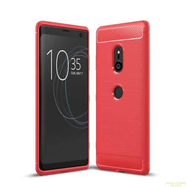 Stöttåligt Armor Carbon TPU-skal Sony Xperia XZ3 - Röd