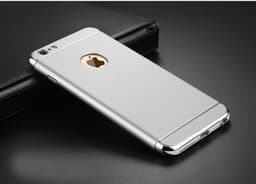 Design skal 3 i 1 guldkant till iPhone 6/6S PLUS - Silver