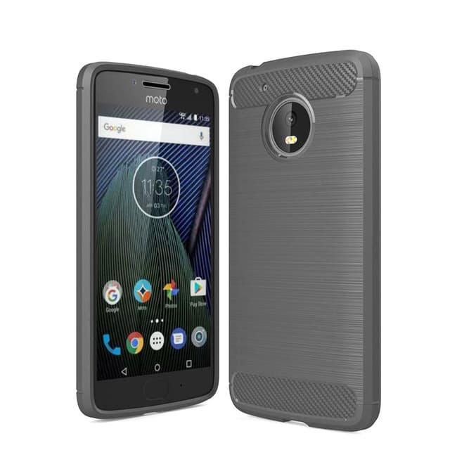 Stöttåligt Armor Carbon TPU-skal Moto G5 Plus - Grå