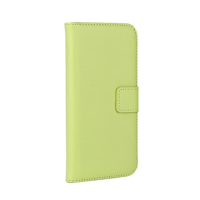 Plånboksfodral Äkta Skinn Samsung Note 9 - Grön