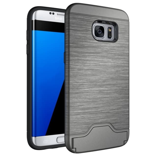 Samsung S7 | Armor skal | Korthållare - Silver
